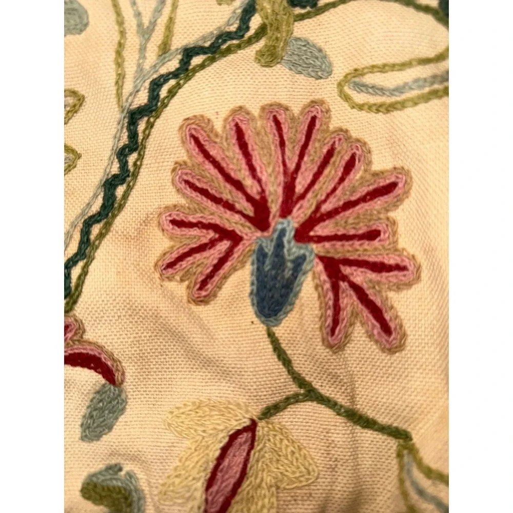 Vintage Floral Tapestry Accordion Purse Handbag, Green Cloth Handles